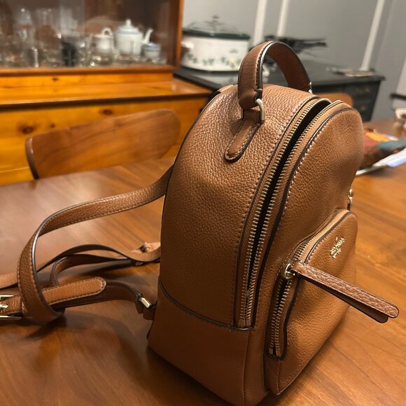 Kate Spade brown leather backpack - Picture 2 of 6
